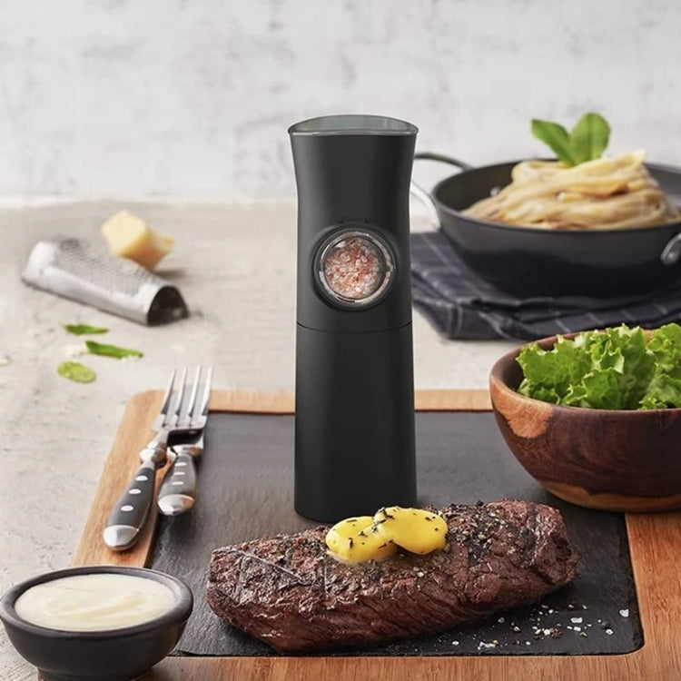 Macina sale e pepe elettrico a induzione a gravità, grossolanità regolabile con luce LED