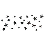 20 pezzi/set adesivi murali stereo a specchio con stelle acriliche, decorazione domestica, specchio morbido, Stars