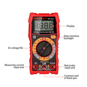 HABOTEST HT108L 600V 10A Multimetro digitale LCD Tester di corrente multitester per diodi di tensione CC Frequenza, HT108L