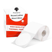 180 pz/rotolo Phomemo Per Stampante M110/M200 Etichette Termiche Autoadesive Rotonde 40x40mm, 180pcs /Roll 40x40mm Round