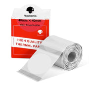 180 pezzi/rotolo Phomemo per stampante M110/M200 etichetta autoadesiva trasparente circolare 40X40mm, 180pcs /Roll 40x40mm Circular Transparent