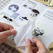 Per Phomemo Serie M03 3 rotoli/confezione 80 mm x 3,5 m 10 anni di carta da stampa termica autoadesiva nero su bianco