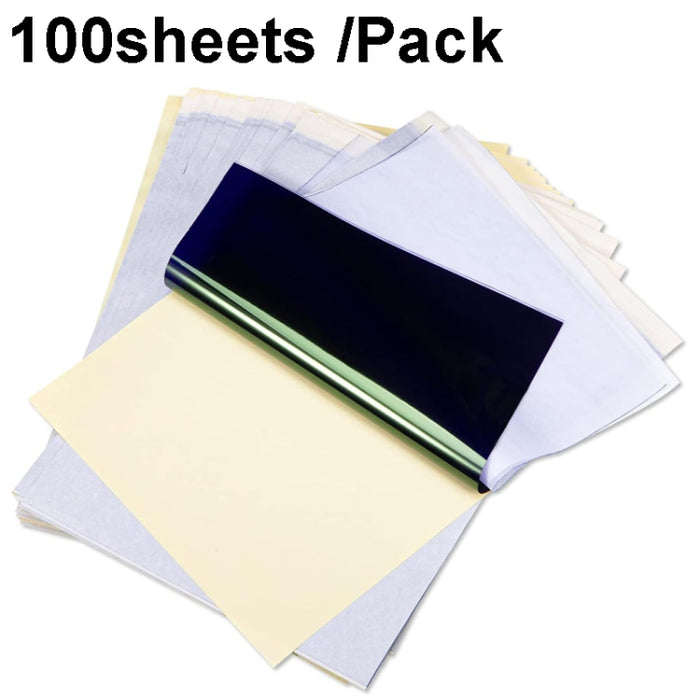 Per Phomemo M08F 100 fogli/pacco A4 Carta per trasferimento tatuaggi compatibile con MR.IN Brother Pocket Jet / MT800, A4 Tattoo Transfer Paper