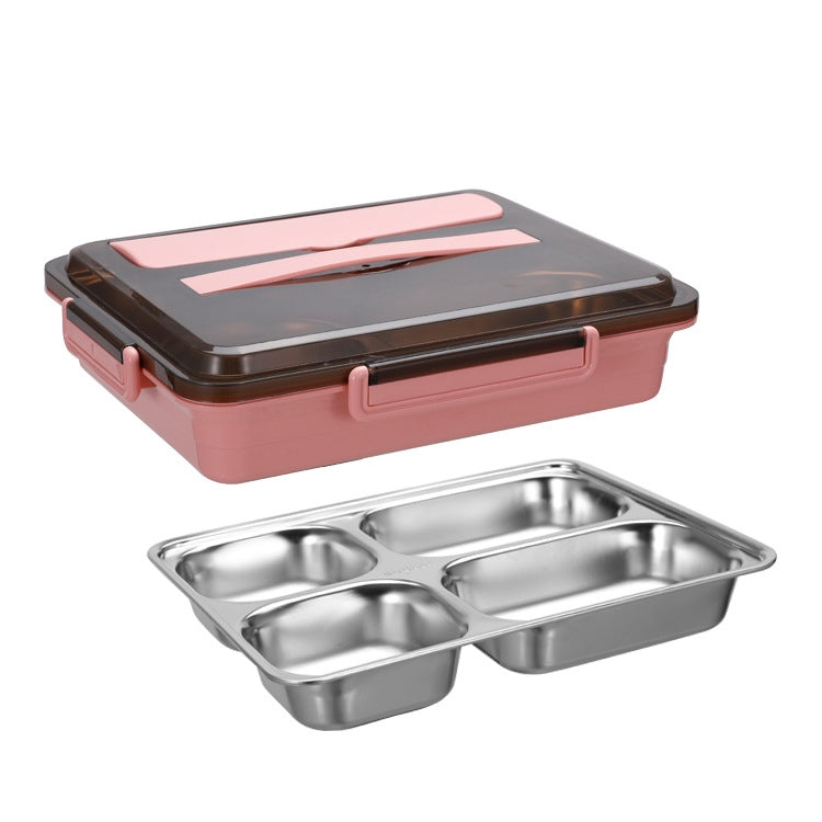 Bento Box per dormitorio studentesco isolato a tenuta stagna con scatola per il pranzo in acciaio inossidabile 304, 4 Grid Pink, 4 Grid Black, 4 Grid Blue, 5 Grid Pink, 5 Grid Black, 5 Grid Blue
