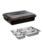 Bento Box per dormitorio studentesco isolato a tenuta stagna con scatola per il pranzo in acciaio inossidabile 304, 4 Grid Pink, 4 Grid Black, 4 Grid Blue, 5 Grid Pink, 5 Grid Black, 5 Grid Blue
