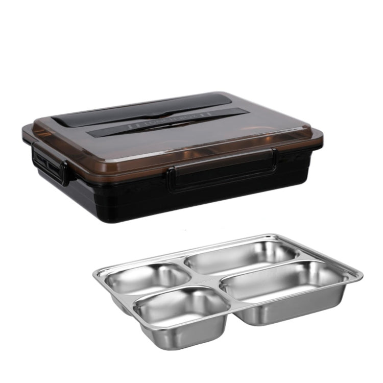 Bento Box per dormitorio studentesco isolato a tenuta stagna con scatola per il pranzo in acciaio inossidabile 304, 4 Grid Pink, 4 Grid Black, 4 Grid Blue, 5 Grid Pink, 5 Grid Black, 5 Grid Blue