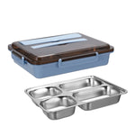 Bento Box per dormitorio studentesco isolato a tenuta stagna con scatola per il pranzo in acciaio inossidabile 304, 4 Grid Pink, 4 Grid Black, 4 Grid Blue, 5 Grid Pink, 5 Grid Black, 5 Grid Blue