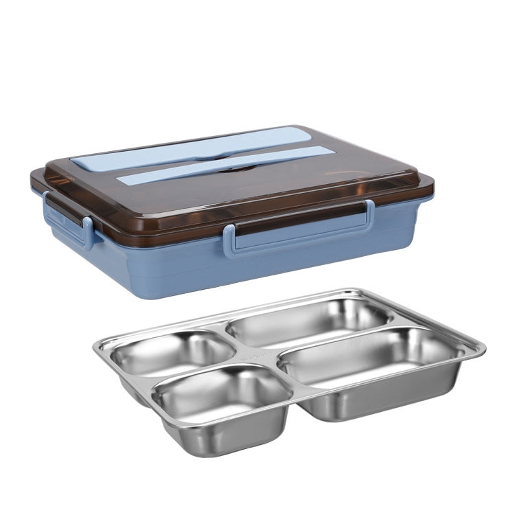 Bento Box per dormitorio studentesco isolato a tenuta stagna con scatola per il pranzo in acciaio inossidabile 304, 4 Grid Pink, 4 Grid Black, 4 Grid Blue, 5 Grid Pink, 5 Grid Black, 5 Grid Blue