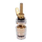 Morsettiera trasparente di media estensione Morsetto a banana da 4 mm per amplificatore audio, Medium Black