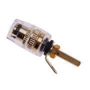 Morsettiera trasparente di media estensione Morsetto a banana da 4 mm per amplificatore audio, Medium Black