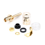 Morsettiera trasparente di media estensione Morsetto a banana da 4 mm per amplificatore audio, Medium Black