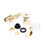 Morsettiera trasparente di media estensione Morsetto a banana da 4 mm per amplificatore audio, Medium Black