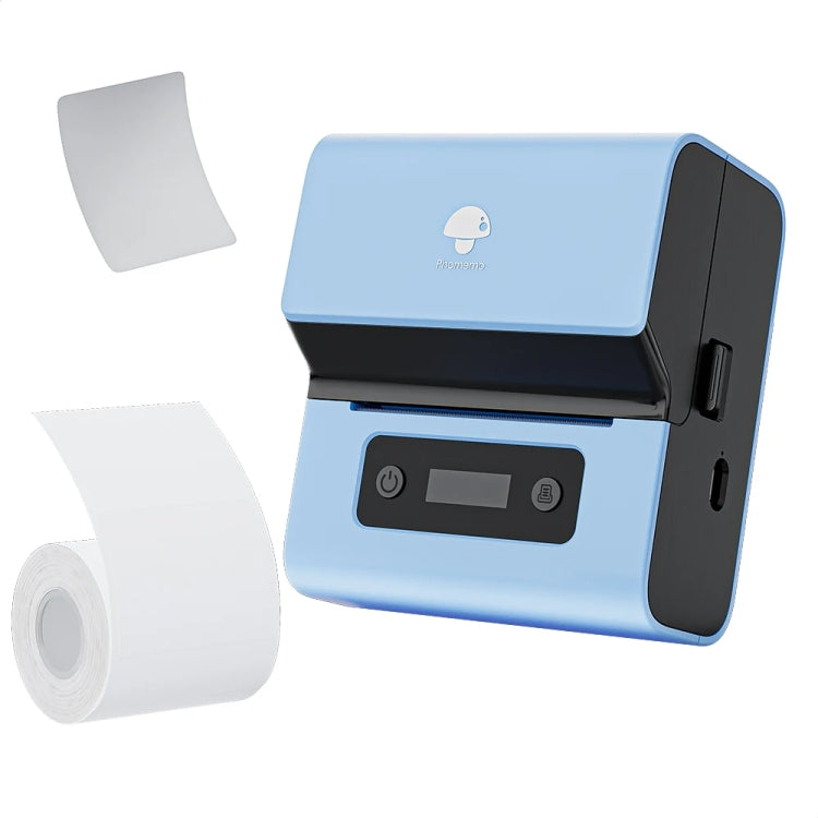 Phomemo M221 Stampante termica wireless per etichette Etichettatrice per codici a barre Bluetooth, Blue, White, Pink