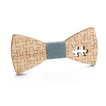 Decorazione per abbigliamento con fiocco da uomo in legno con papillon, Elk Blue, Elk Black, Puzzle Blue, Puzzle Black, Music Blue, Music Black, Small Anchor Blue, Small Anchor Black