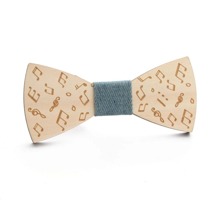 Decorazione per abbigliamento con fiocco da uomo in legno con papillon, Elk Blue, Elk Black, Puzzle Blue, Puzzle Black, Music Blue, Music Black, Small Anchor Blue, Small Anchor Black