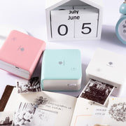 Phomemo M02 PRO Pocket Mini piccola stampante portatile Bluetooth per etichette termiche errate, White, Green, Pink