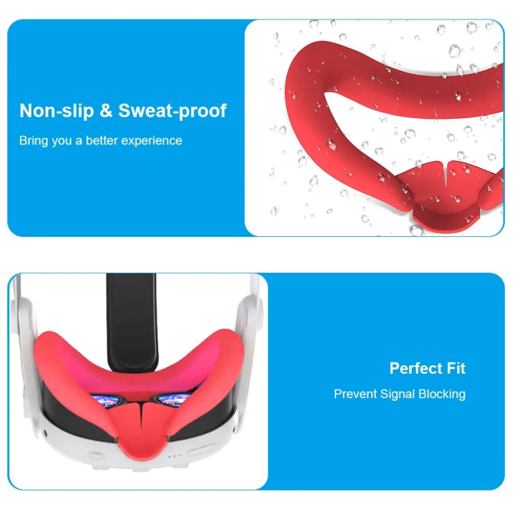 Maschera in silicone per Meta Quest 3 con nasello