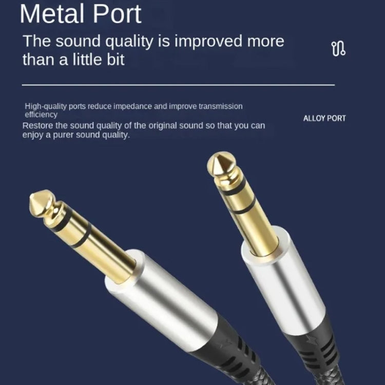Cavo di collegamento per batteria amplificatore per console di missaggio audio Cavo audio maschio-maschio da 6,35 mm 28 AWG OD: 4,0 mm, 1m, 1.5m, 2m, 3m, 5m, 10m