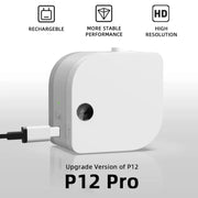 Phomemo P12Pro Batteria agli ioni di litio compatta Bluetooth Pratica stampante termica autoadesiva per etichette, Printer