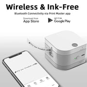 Phomemo P12Pro Batteria agli ioni di litio compatta Bluetooth Pratica stampante termica autoadesiva per etichette, Printer