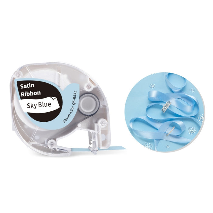 Per Phomemo P12 / P12 Pro Nastro per etichette a trasferimento termico da 12 mm x 2 m, Label Ribbon(Black Word On Sky Blue), Label Ribbon(Black Word On Pink), Label Ribbon(Gold Word On White)