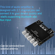 Modulo amplificatore digitale Bluetooth ZK-MT21 50W x 2+100W 2.1 canali, ZK-MT21