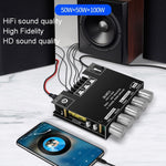 Modulo amplificatore digitale Bluetooth 2.1 canali 50W+100W
