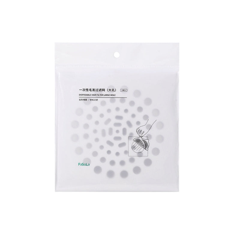 FASOLA 15 pz/borsa lavello filtro usa e getta bocca fogna non tessuto adesivo per scarico a pavimento, Small Hole, Large Hole