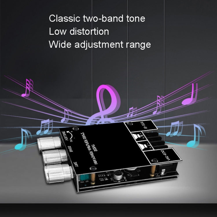 ZK-502MT Modulo tubo di alimentazione HIFI digitale audio Bluetooth 50W x 2 2.0, ZK-502MT