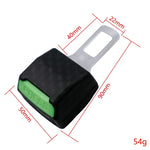 Limitatore della testa con inserto per cintura di sicurezza per auto da 1 paio con linguetta di bloccaggio