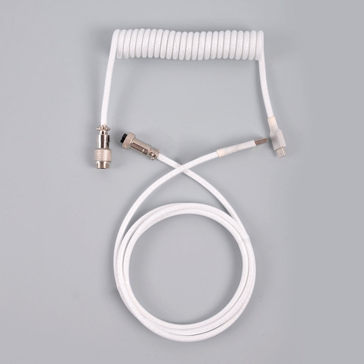 Connettore per aviazione per computer con cavo per tastiera meccanica USB-C/Type-C, lunghezza cavo: 3 m, 3m(White), 3m(Black), 3m(Colorful)