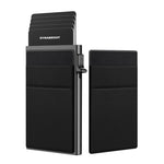 Portafoglio sottile in metallo Porta carte di credito pop-up Blocco RFID Clip per biglietti da visita da uomo