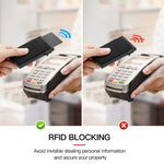Portafoglio sottile in metallo Porta carte di credito pop-up Blocco RFID Clip per biglietti da visita da uomo