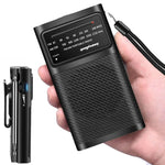 Radio portatile FM/AM a due bande con clip trasporto