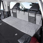 Tavola pieghevole per lettino da campeggio per auto SUV, tavola di estensione della fila posteriore per Tesla, Gray, Black, Gray Embossed, Black Embossed