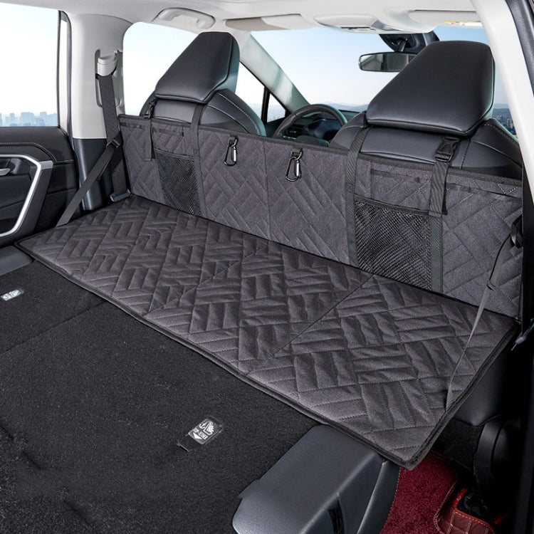 Tavola pieghevole per lettino da campeggio per auto SUV, tavola di estensione della fila posteriore per Tesla, Gray, Black, Gray Embossed, Black Embossed
