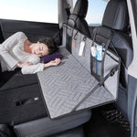 Tavola pieghevole per lettino da campeggio per auto SUV, tavola di estensione della fila posteriore per Tesla, Gray, Black, Gray Embossed, Black Embossed