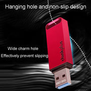 Disco di memoria USB mini USB 3.1 ad alta velocità Lenovo Thinkplus TU100 con tappo e cappuccio in metallo, TU100 128G(Red)
