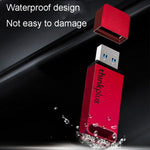 Disco di memoria USB mini USB 3.1 ad alta velocità Lenovo Thinkplus TU100 con tappo e cappuccio in metallo, TU100 128G(Red)