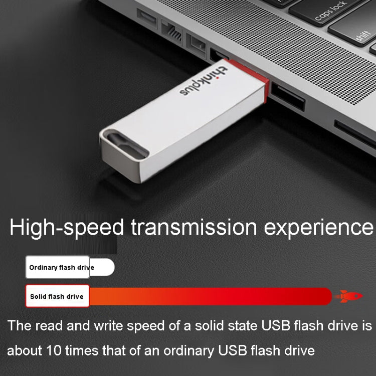Disco di memoria USB in metallo ad alta capacità per unità flash a stato solido USB 3.1 Lenovo Thinkplus TU100Pro, TU100Pro 512G(Gray), TU100Pro 512G(Silver)