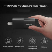 Lenovo Thinkplus YOUNG Lipstick Adattatore di alimentazione da 65 W per cellulare Tablet PD Caricabatterie rapido, spina CN, YOUNG Lipstick 65W