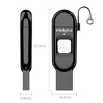 Unità flash USB crittografata con impronta digitale Lenovo Thinkplus TFU301 doppia interfaccia Type-C+USB, TFU301 32G, TFU301 256G