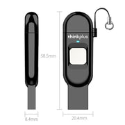 Unità flash USB crittografata con impronta digitale Lenovo Thinkplus TFU301 doppia interfaccia Type-C+USB, TFU301 32G, TFU301 256G