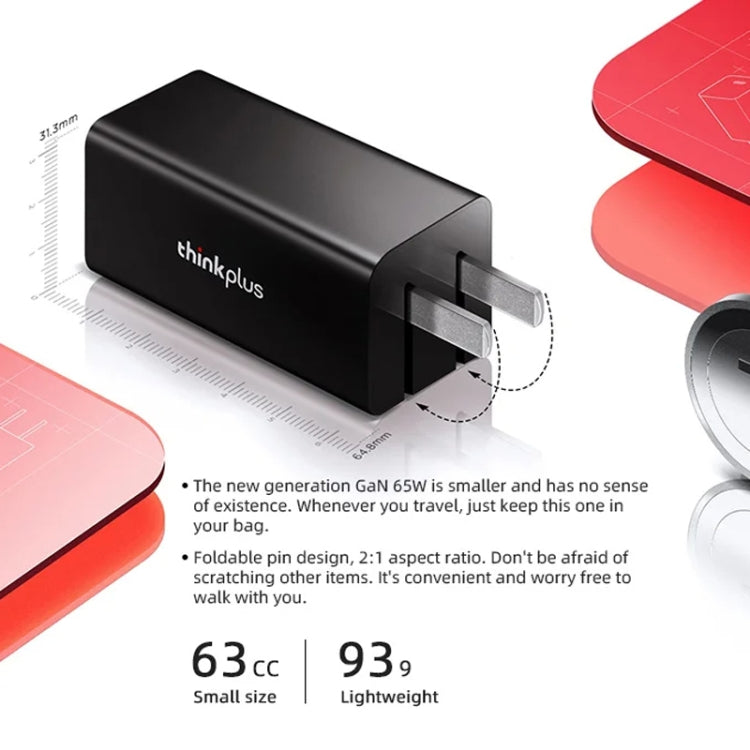 Adattatore alimentazione Lenovo GaN 65W PD3.0 QC3.0