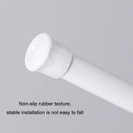 Staffa di supporto per ganci per asta telescopica per tenda senza perforazione per vernice da forno, 30cm-50cm, 40cm-70cm, 55cm-90cm, 60cm-110cm, White Hook 2pcs/set, Transparent Hook 2pcs/set