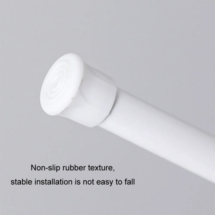 Staffa di supporto per ganci per asta telescopica per tenda senza perforazione per vernice da forno, 30cm-50cm, 40cm-70cm, 55cm-90cm, 60cm-110cm, White Hook 2pcs/set, Transparent Hook 2pcs/set