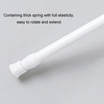 Staffa di supporto per ganci per asta telescopica per tenda senza perforazione per vernice da forno, 30cm-50cm, 40cm-70cm, 55cm-90cm, 60cm-110cm, White Hook 2pcs/set, Transparent Hook 2pcs/set