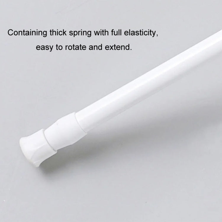 Staffa di supporto per ganci per asta telescopica per tenda senza perforazione per vernice da forno, 30cm-50cm, 40cm-70cm, 55cm-90cm, 60cm-110cm, White Hook 2pcs/set, Transparent Hook 2pcs/set