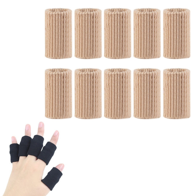 10 pz/set Basket Equitazione Maniche per dita Protezioni sportive in maglia elasticizzata per articolazioni delle dita, Black, Skin Tone, Blue, Gray