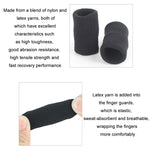 10 pz/set Basket Equitazione Maniche per dita Protezioni sportive in maglia elasticizzata per articolazioni delle dita, Black, Skin Tone, Blue, Gray